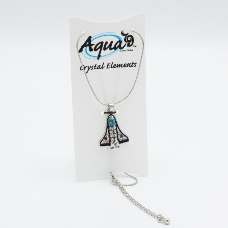 Sparkling Space Shuttle Necklace